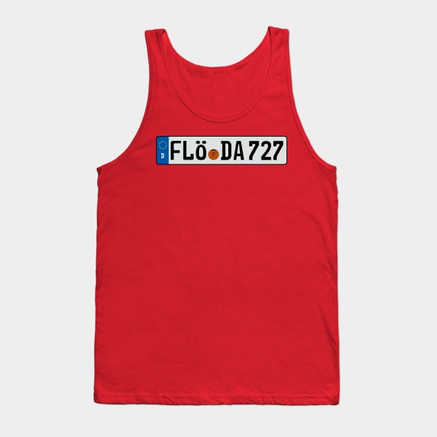 FLORIDA 727 Euro Plate Design Tank Top by CreativePhil